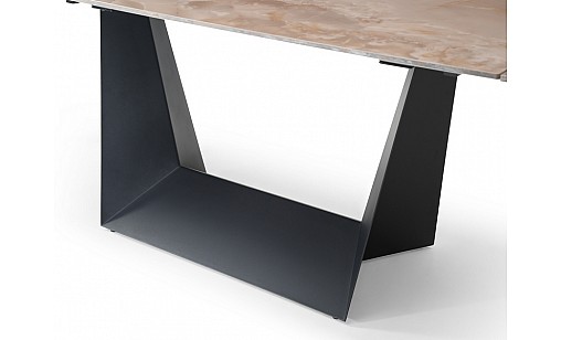 Стіл обідній Edmund 1600(2400)*900*750 Agate Glossy