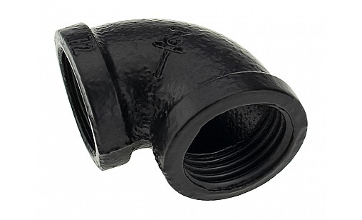 Крепление угловое двух труб D-19мм  Чёрное  ДС