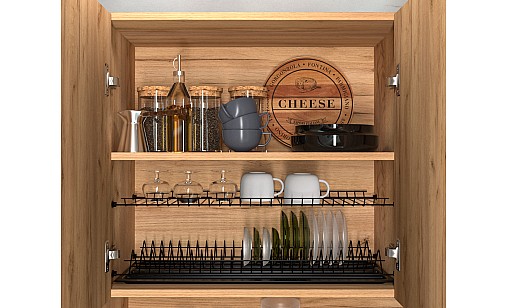 Сушилка для посуды в секцию 600мм Чёрная ДС