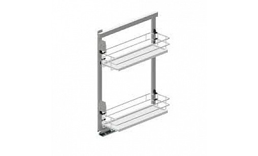 Карго бічне mini 200 ліве хром/біле MAXIMA EVO II Rejs WE30.0029.08.374