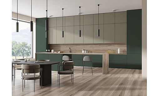 Панель МДФ LUXEFORM MT-AF-303U AS Эвкалипт Матовый (пластик в декор) 2800х1300х18,4 мм - Acryl TopX 1800 (standard)