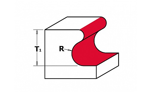 Фреза для інтегрованих ручок ТСТ, Ø38,1/17/55,5мм, S8 Milwaukee Фреза для інтегрованих ручок ТСТ, Ø38,1/17/55,5мм, S8 Milwaukee