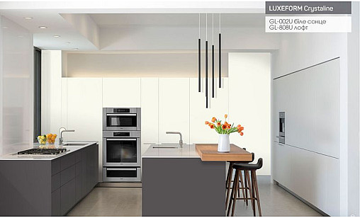 Панель МДФ LUXEFORM GL-808U CS Лофт Глянец (пластик в декор) 2800х1300х20 мм - Crystaline TopX 1800 (standard)