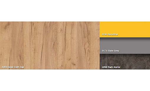 Столешница KronoSpan K003 FP Дуб Крафт Золотой 2U R3,3 4100х1200х38 мм влагост.