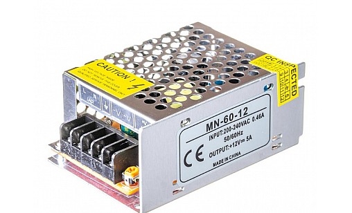Трансформатор 60W 12V-5А IP20 MN