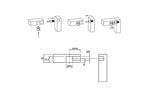 Эксцентрик M.fix для ДСП 18мм AVT