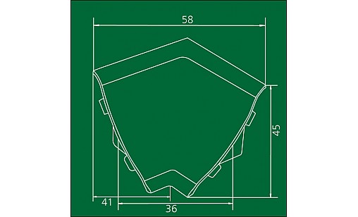 Кут на плінтус внутрішній мармур бежевий 57 ДС Кут на плінтус внутрішній мармур бежевий 57 ДС