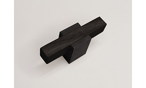Ручка дерев'яна BRI 130/64 ясень BLACK