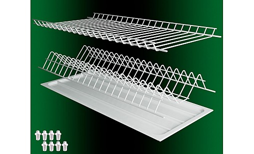 Сушарка для посуду в секцію 600мм Біла термопластична  ДС СтандартЛайн