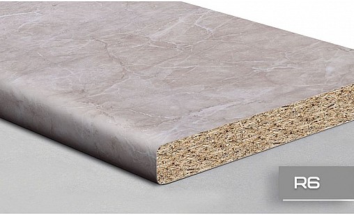 Стільниця LUXEFORM L213 Мармур Бежевий 2U R6 4200х900х28 мм