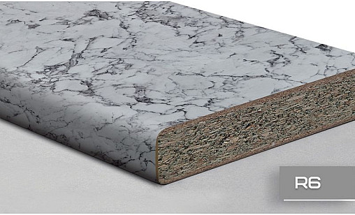 Столешница LUXEFORM W139 Крестола Бьянка 1U R6 4200х1000х38 мм влагост.