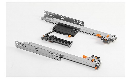 Направляюча Modern Slide Pro повн. Висуву 18мм L-450 SOFT CLOSE PUSH TO OPEN PB-2IN1-3D0SHX18-450-PRO GTV