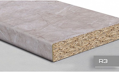 Стільниця LUXEFORM L213 Мармур Бежевий 2U R3 4200х600х38 мм