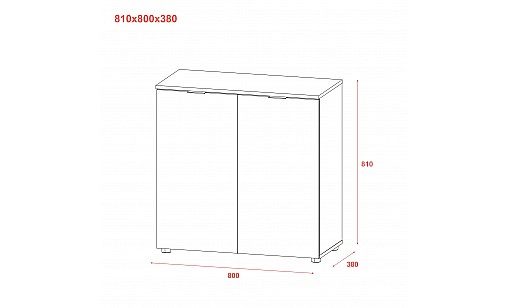 Комод ASTI-3 Графітовий