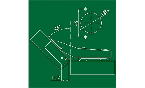 Петля угловая 135/45° ДС СтандартЛайн
