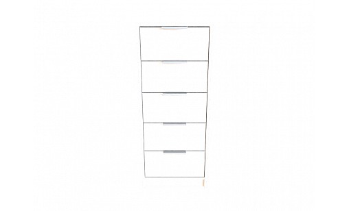 Комод Erin 2 Білий Аляска Комод Erin 2 Білий Аляска