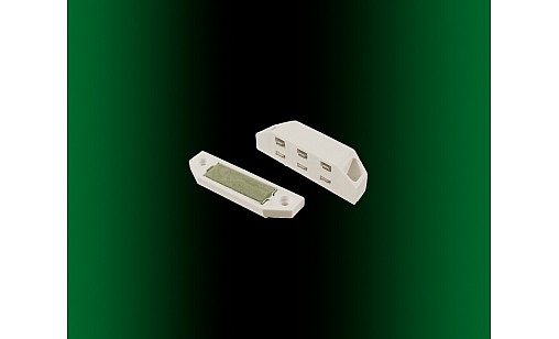 Магніт з відповідною планкою Білий великий