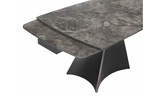 Стіл обідній Norman 1400(2000)*850*750 Bora Grey Glossy