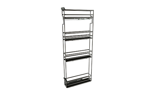 Колона 150/4 чорний хром/антрацит H-1100 мм pull out Hettich Ovalina O-411CPNNMHF Siderplast