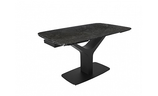 Стіл обідній Gunnar 1400(2000)*850*750 Tortoise Black Matt