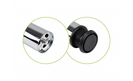 Опора H-820мм d-60мм Хром ДС СтандартЛайн