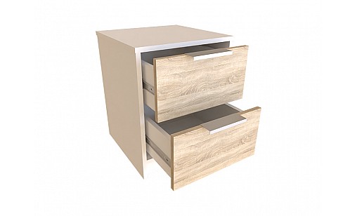 Комод Erin 1 Белый Аляска/Дуб Сонома