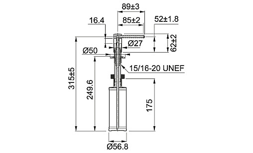 Дозатор Franke 119.0578.771 COMFORT нержавеющая сталь