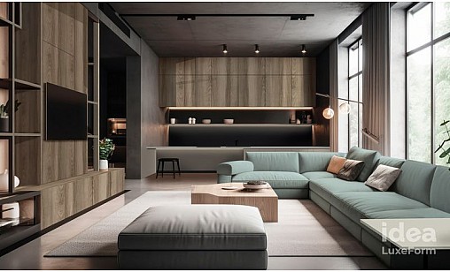 Фасад МДФ LUXEFORM GL-07 iS Сірий Мускус Глянець (пластик в декор) 17,7 мм - idea