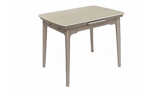 Стіл обідній Askold 950(1200)*700*760 Mia White Matt/Cocoa leg