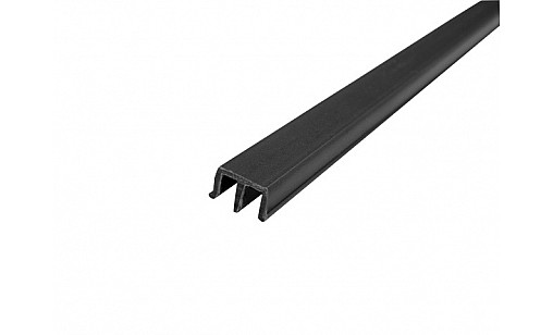 Профиль для стекла высокий Чёрный