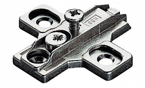 Монтажная планка Duomatic А крестоподобная, никель Hafele 329.84.020