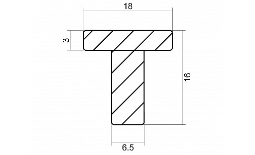Ручка профільна DL 199/960 GR Графіт ДС