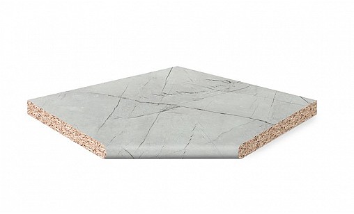 Кутовий елемент LUXEFORM W147 Мармур Мілтон 1U R6 850х850х28 мм