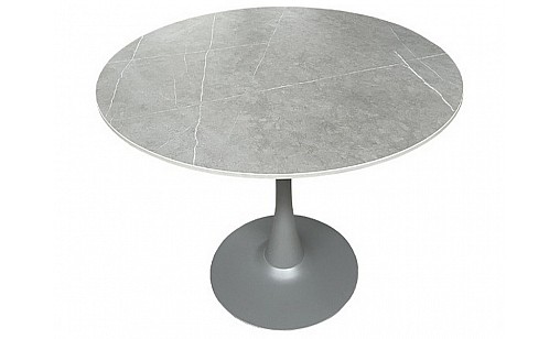 Стол обеденный DT-449 D900*720 керамика Серый Стол обеденный DT-449 D900*720 керамика Серый