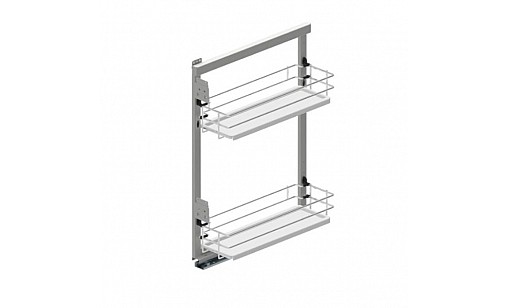 Карго бічне mini 150 ліве хром/біле MAXIMA EVO II Rejs WE30.0027.08.374