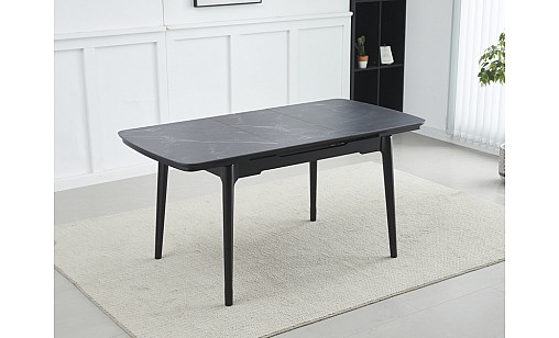 Стіл обідній Askold 1200(1600)*800*760 Shks Black Matt