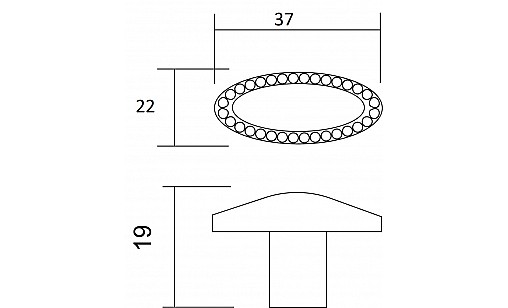 Ручка DG 31 G4 Бронза Античная ДС ОптимаЛайн