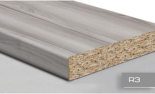 Столешница LUXEFORM S498 Эшфорд 2U R3 3050х1200х38 мм