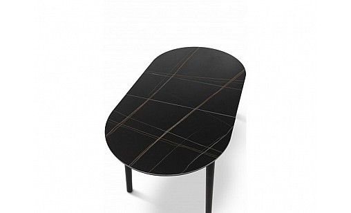 Стіл обідній ТІТАН 1100(1400)*750*760 чорний/чорний Стіл обідній ТІТАН 1100(1400)*750*760 чорний/чорний