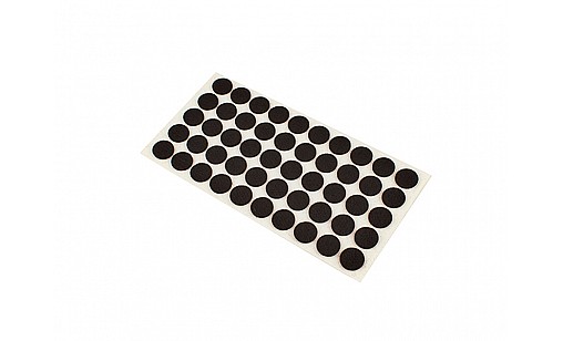 Самоклейка мягкая для ножек черная д=20мм