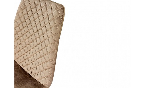 Стілець НЕКСТ чорний/велюр мокрий пісок