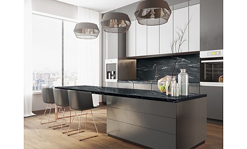 Стільшниця LUXEFORM L157 Мармур Каталонія 1U R3 3050х900х38 мм вологостійка