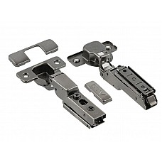Петля полунакладная с доводчиком 3D Чёрный хром ZM-DCHCB08-3DBEO-20 GTV