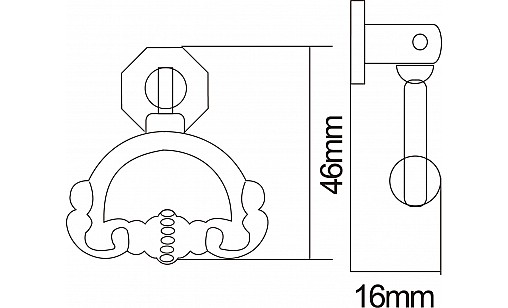 Ручка DKT 01 G4 Бронза Античная ДС ОптимаЛайн