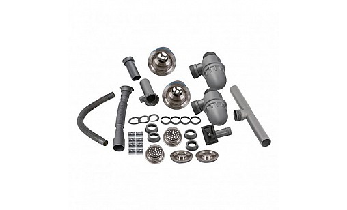 Мойка нержавеющая LIDZ H7843 Brush 3,0/1,0 мм с дозатором двойная