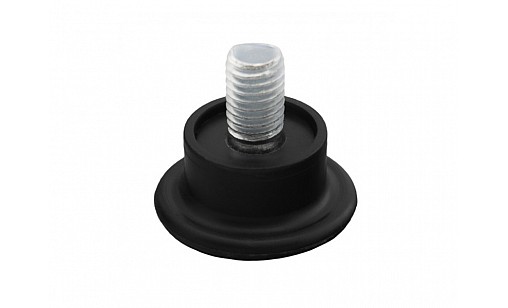 Опора М8 регульована чорна без планки