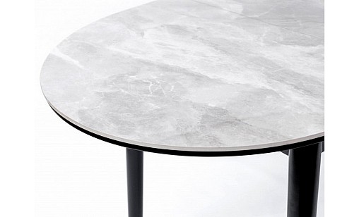 Стол обеденный ТИТАН 1100(1400)*750*760 бетон/черный