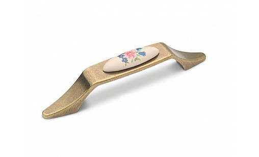 DP 181/096 G4/MLK1 бронза старая/розовый цветок ручка-дуга ДС СтандартЛайн *