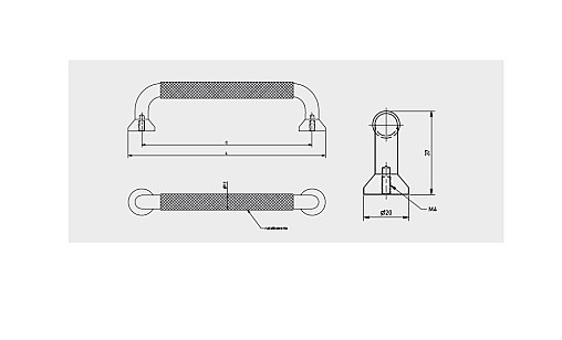 Ручка-кнопка STRUCTURE d-22мм чорний матовий GA-STRUCTURE-1-20M GTV