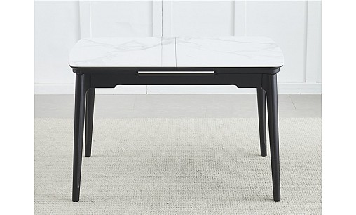 Стол обеденный Askold 1100(1400)*750*760 BL White Glossy